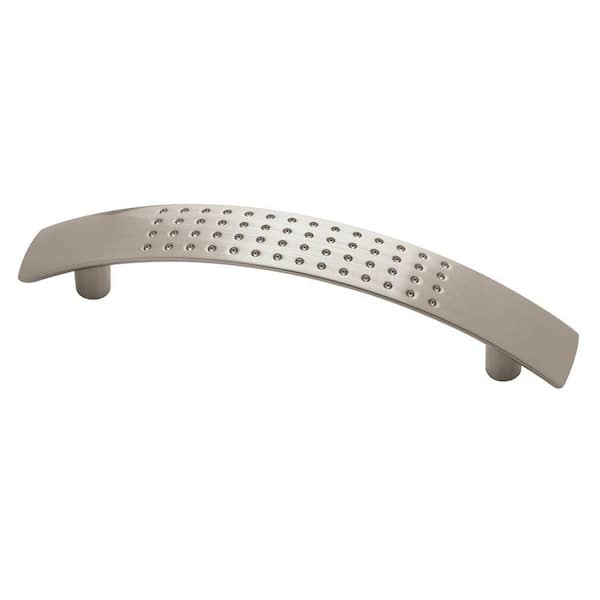 Liberty Dimple 3-3/4 in. (96mm) Satin Nickel Cabinet Drawer Pull