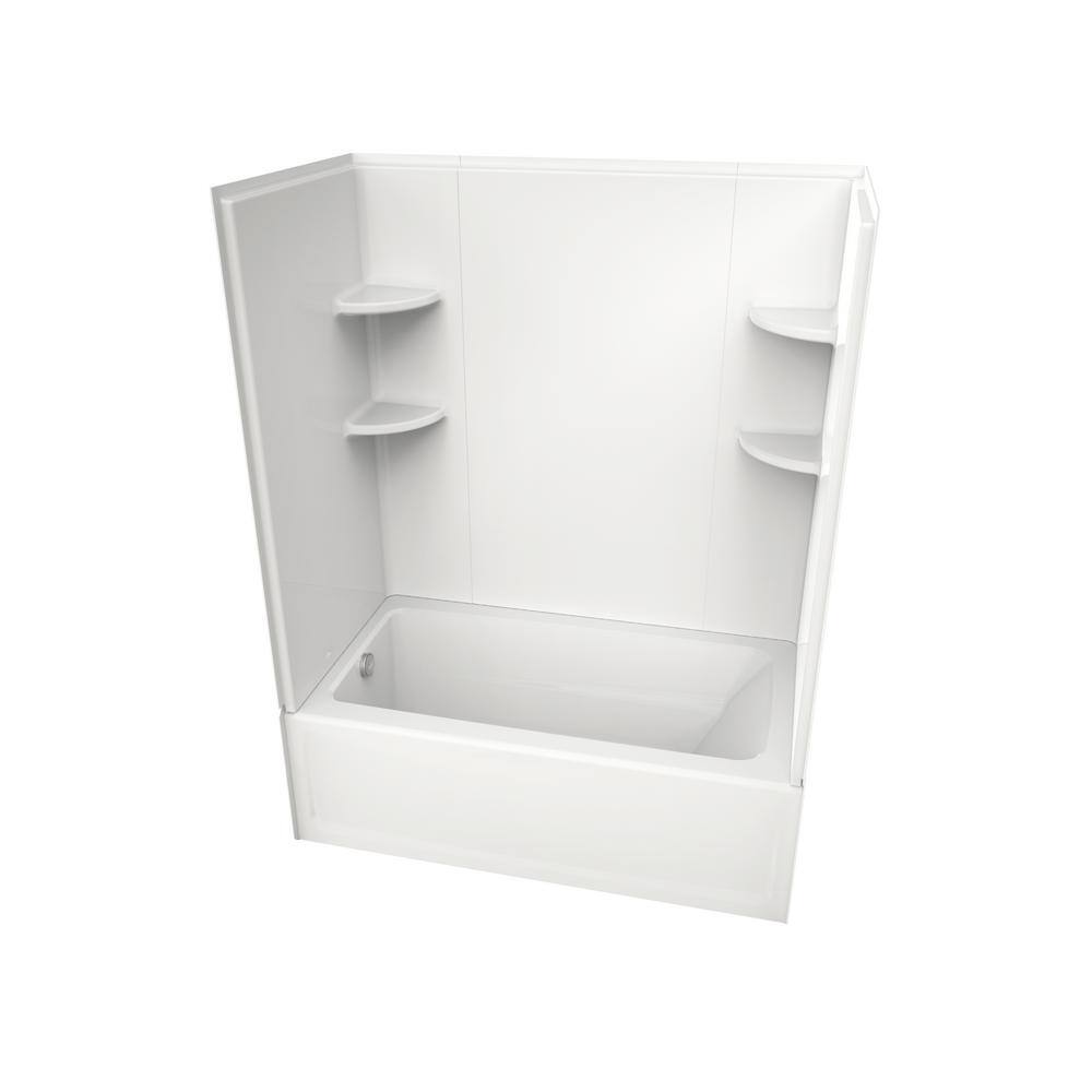 JACUZZI PRIMO 32 in. W x 60 in. H 3Piece Acrylic Tub Surround in White PD81959 The Home Depot