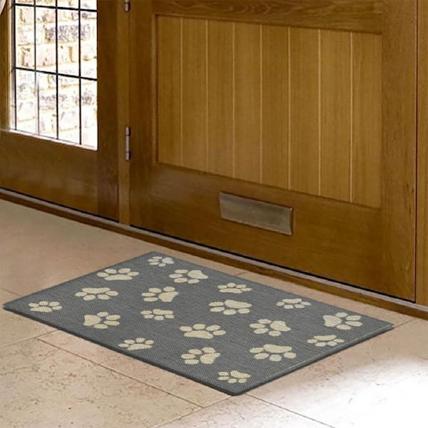 WIPE YOUR PAWS Gorilla Grip Coir Doormat Entry Door Mat 24 X 16