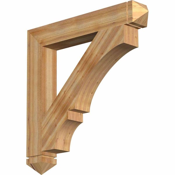 Ekena Millwork 6 in. x 42 in. x 42 in. Western Red Cedar Balboa Arts and Crafts Rough Sawn