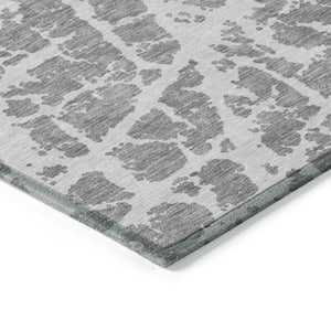 Chantille ACN501 Charcoal 9 ft. x 12 ft. Machine Washable Indoor/Outdoor Geometric Area Rug