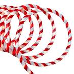 18 ft. 108-Light Red and White Striped Candy Cane Incandescent Christmas Rope Light