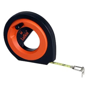 Crescent Lufkin 150 ft. SAE Fiberglass Long Tape Measure with 10ths/100ths  Engineers Scale FE150D - The Home Depot