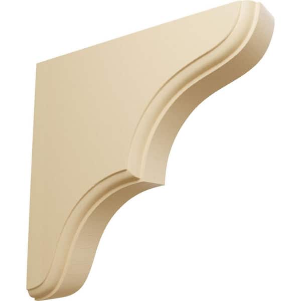 Ekena Millwork 1-3/4 in. x 7-1/2 in. x 7-1/2 in. Maple Stratford Wood Bracket
