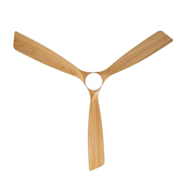 bessten 72 in. White Standard Ceiling Fan with Light, 3 Wood