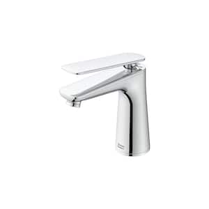 Aspirations Single Handle Deck Mount Bathroom Faucet in Polished Chrome
