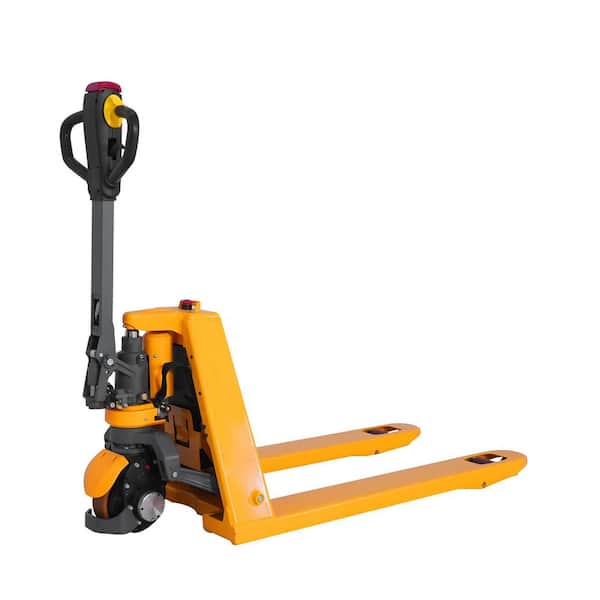 3300 lbs. 24-Volt/20Ah Lithium Battery Electric Pallet Jack Walkie Truck w/ 48 in. x 27 in. Fork Size 3 in. Fork Lowered