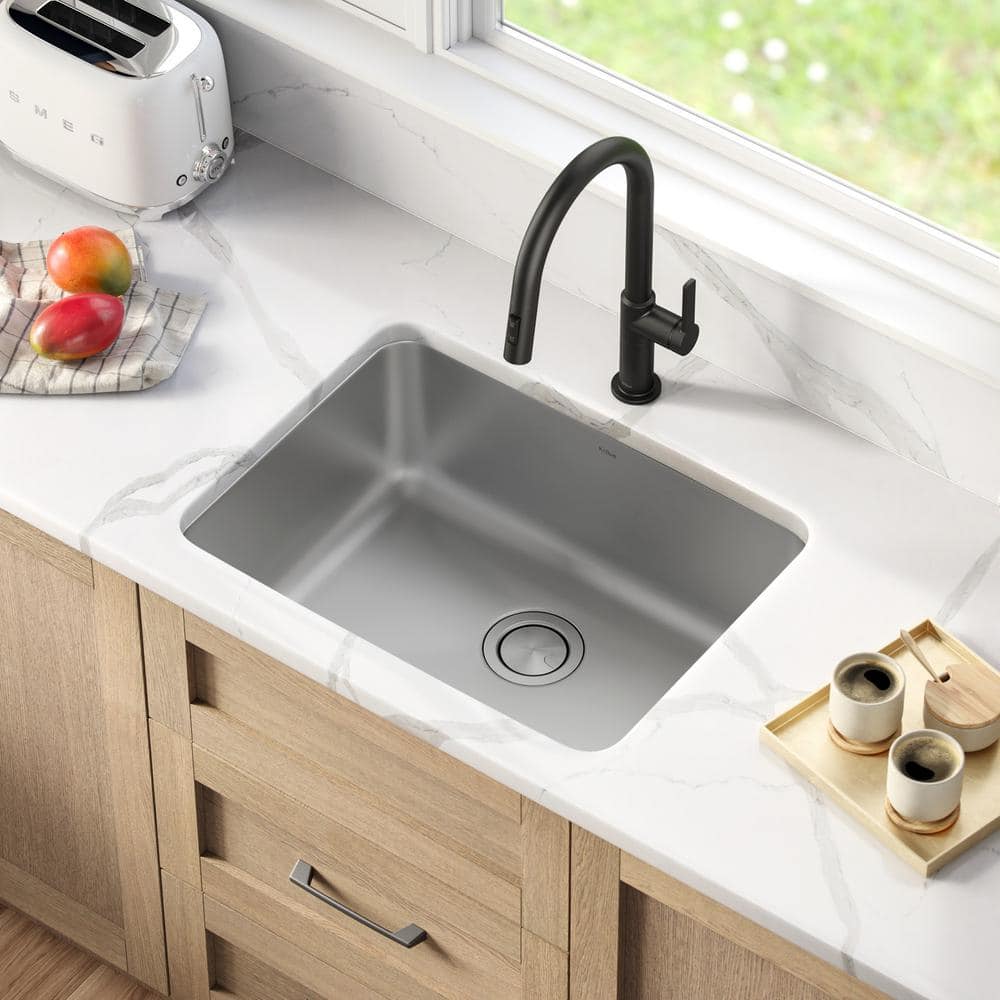 Dex 25-Inch Stainless Steel Single Bowl Drop-In Kitchen Sink