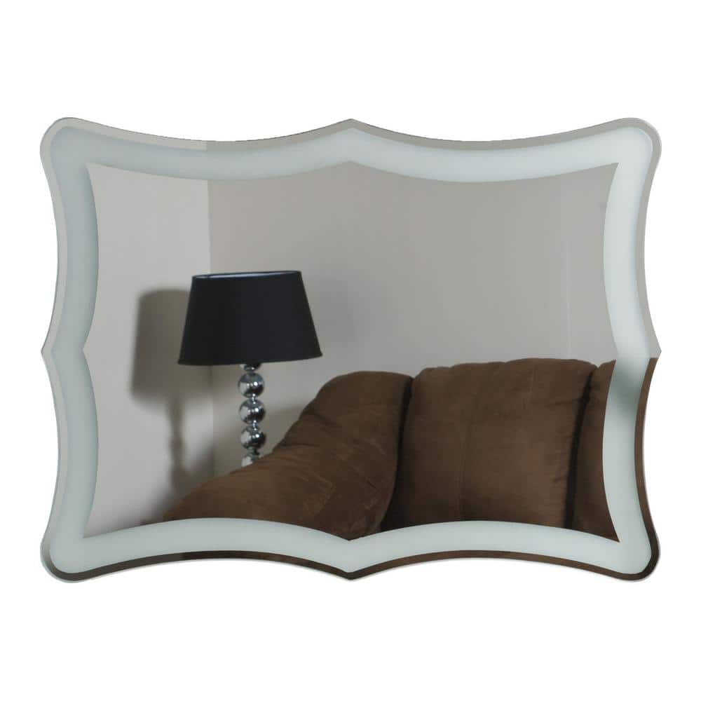 Decor Wonderland 24 in. W x 32 in. H Rectangular Beveled Edge Frameless