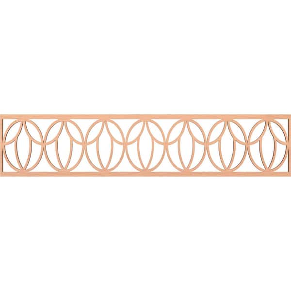 Ekena Millwork Shoshoni Fretwork 0.25 in. D x 46.75 in. W x 10 in. L Alder Wood Panel Moulding