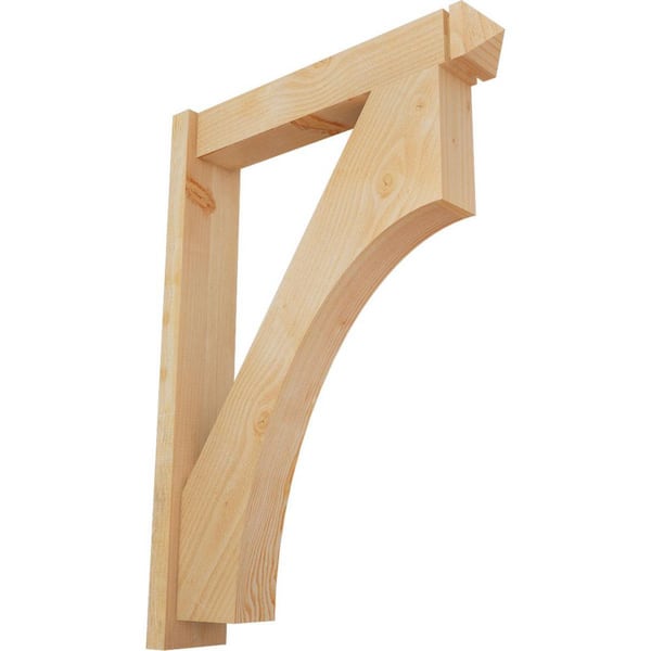 Ekena Millwork 6 in. x 42 in. x 30 in. Westlake Arts and Crafts Rough Sawn Douglas Fir Outlooker