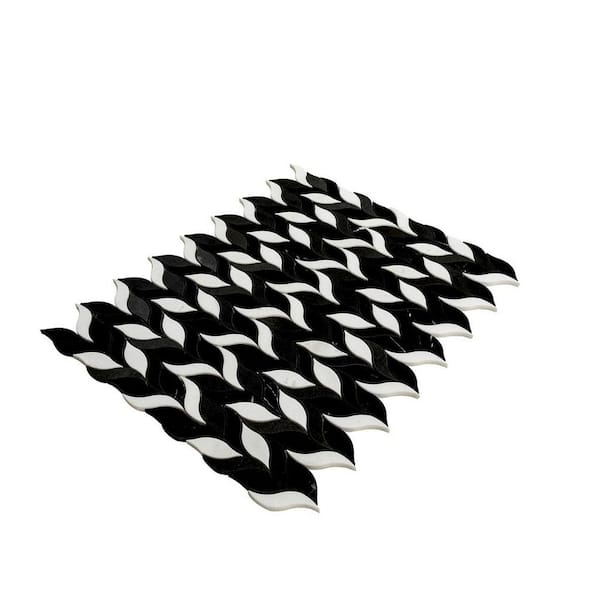 Apollo Tile Noir Luxe 10 in. x 12 in. Polished Eastern Black
