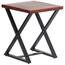 AmeriHome 18 in. Acacia Cherry Square Live Edge End Table with Hair Pin ...