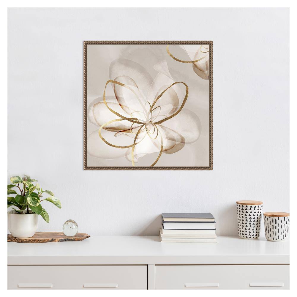 Eva Watts Abstract Floral Canvas Print with Bronze Frame, 22 x 22-in.