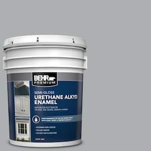 5 gal. #N500-3 Tin Foil Urethane Alkyd Semi-Gloss Enamel Interior/Exterior Paint