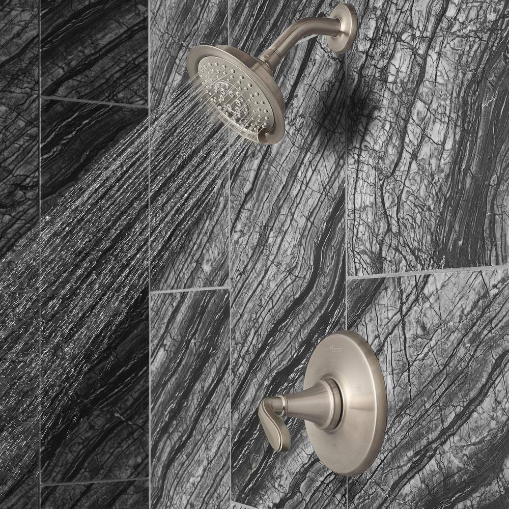 Brushed Nickel Wall Mounted Dual Function Shower Faucet