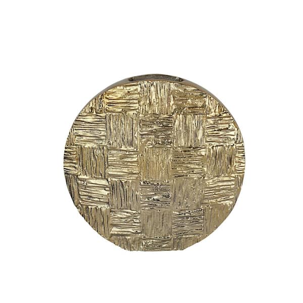 Unbranded 2-3/4 in. L x 11-1/4 in. W x 11 in. H, Gold Aluminum Solid Vase, Centerpiece Home Decor, Decorative Vase.