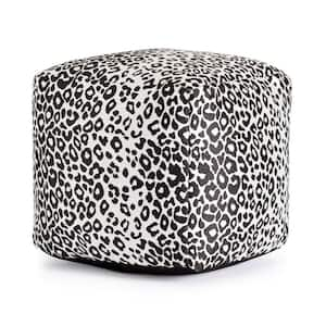 Amur Gray 18 in. x 18 in. x 18 in. Gray Pouf