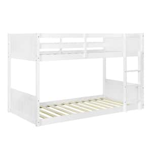 Dacian White Twin Over Twin Low Profile Bunk Bed