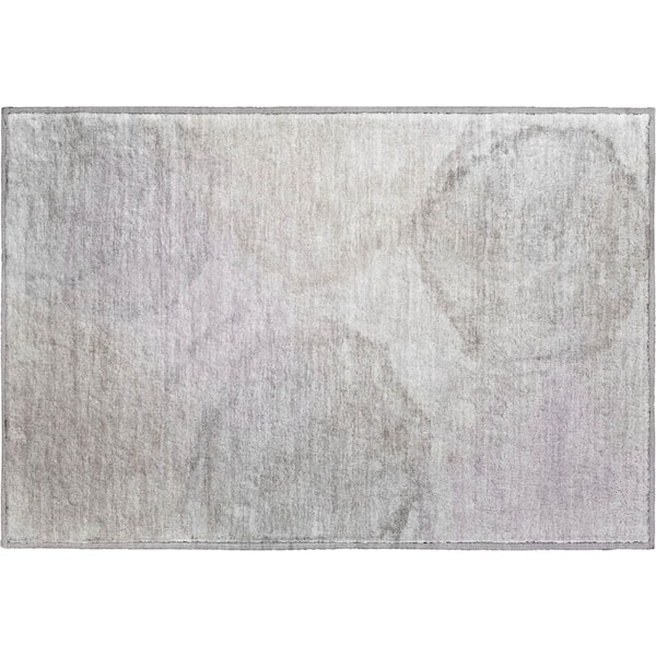 Mayfield Premium Machine Washable Abstract AMF2443 Beige 2 ft. x 3 ft. Accent Rug