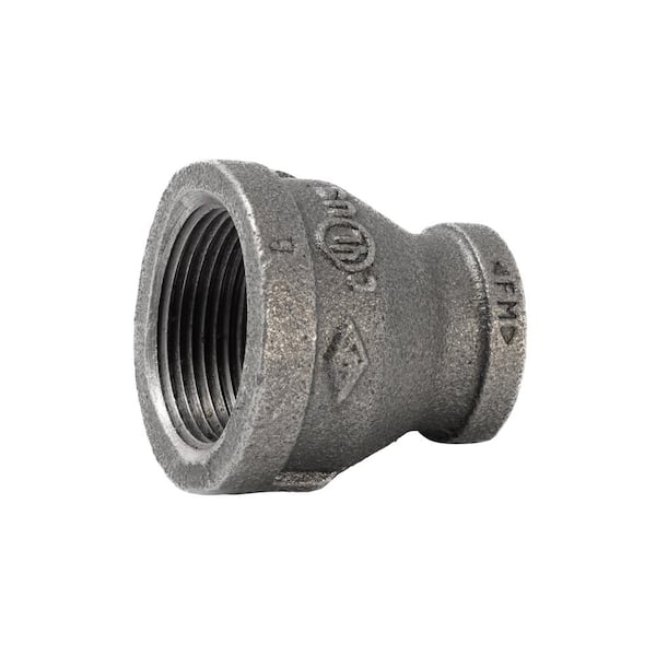 Southland 1-1/4 in. x 3/4 in. Black Malleable Iron FPT x FPT Reducing Coupling Fitting