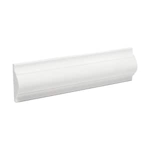 1-5/8 in. x 5/8 in. x 6 in. Long Plain Recycled Polystyrene Panel Moulding Sample