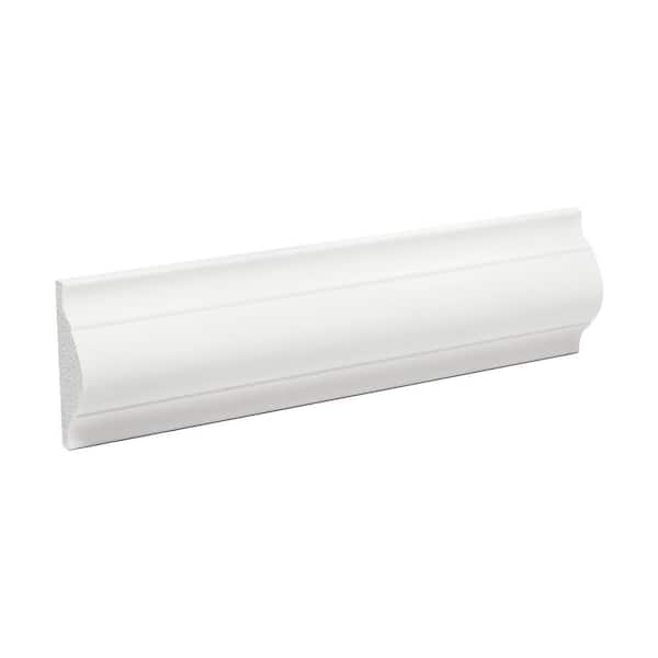 American Pro Decor 1-5/8 in. x 5/8 in. x 6 in. Long Plain Recycled Polystyrene Panel Moulding Sample