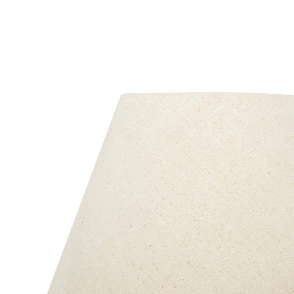 26" Rustic Jute Rope Table Lamp with White Shade
