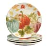 Certified International Autumn Harvest 11 in. Multicolored Earthenware ...