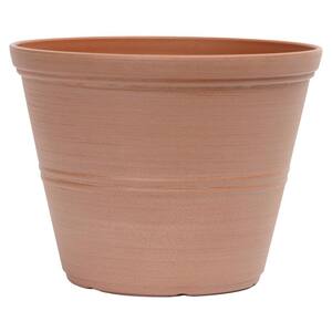 8 in. Palermo Peach Terra Cotta Plastic Planter