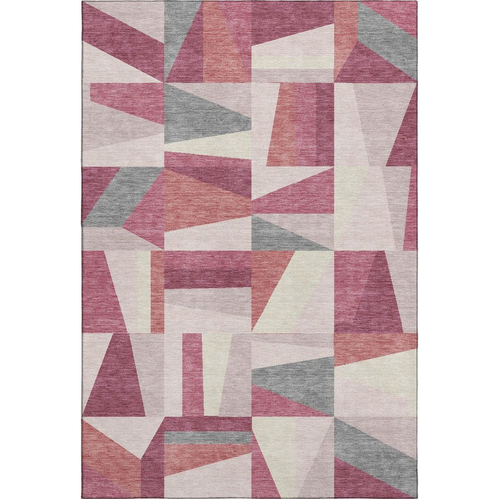 Mayfield Premium Machine Washable Abstract AMF2327 Blush 9 ft. x 12 ft. Area Rug price history on PriceWatchPro