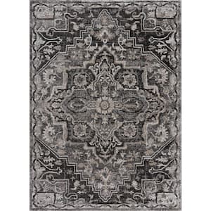Portsmouth Ancient Land Gray 2 ft. 7 in. x 4 ft. 2 in. Accent Rug