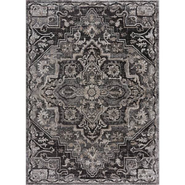 United Weavers Portsmouth Ancient Land Gray 2 ft. 7 in. x 4 ft. 2 in. Accent Rug