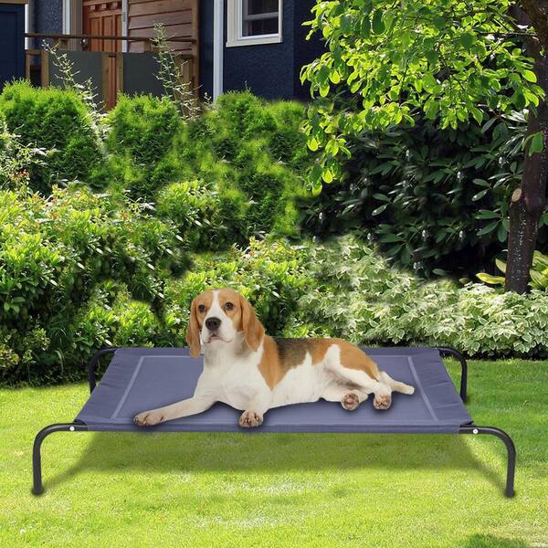 FORCLOVER Large Textilene Blue Steel Frame Pet Bed-XL HYP-6190-XL