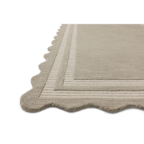 Chris Love Julia Scottie Fog / Ivory 3 ft. 6 in. x 5 ft. 6 in. Transitional Accent Rug