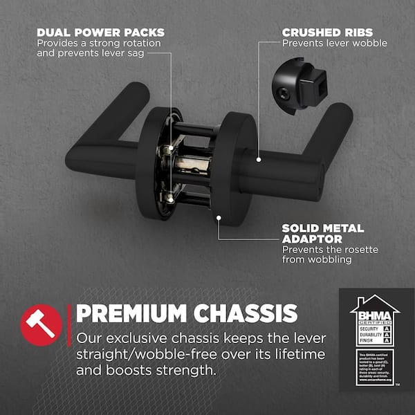 Kwikset Milan Matte Black Round Rose Storeroom Keyed Entry Door