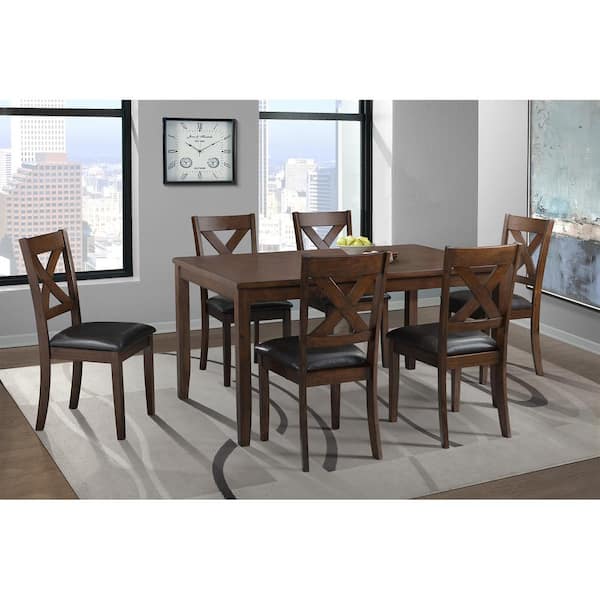 Picket House Furnishings Alexa Cherry Faux Leather X-Back Dining