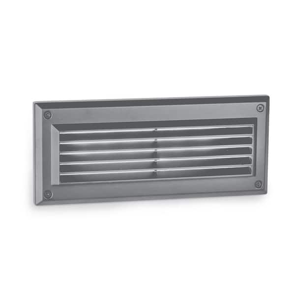 Line Voltage 120-Volt Endurance Louvered Graphite LED Brick and Stair Light 3000K