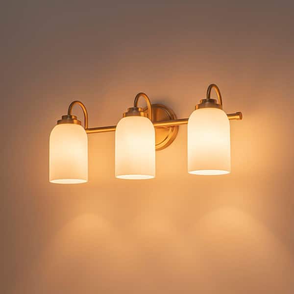 EDISLIVE Lueck 20 in. 3-Light Brushed Gold Bathroom Vanity Light