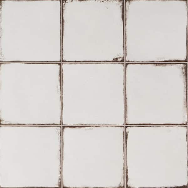 Santa Fe White 7.87 in. x 7.87 in. Matte Porcelain Floor and Wall Tile (11.19 sq. ft./Case)