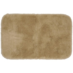 Finest Luxury Taupe 24 in. x 40 in. Washable Bathroom Accent Rug