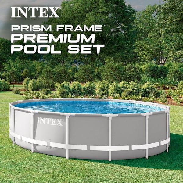 Prism Frame 15 ft. Round 42 in. Deep Above Ground Pool Set