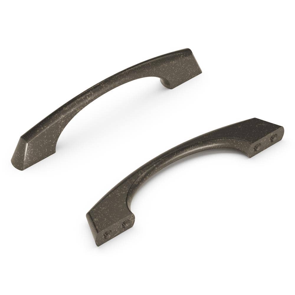 Greenwich 3 in. (76mm) and 3-3/4 in.(96mm) Center to Center Distressed Brown Windover Antique Cabinet Arch Pull(10-Pack) price history on PriceWatchPro
