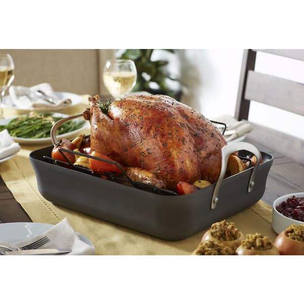 Select by Calphalon® Hard-Anodized Nonstick 16-Inch Roaster with Rack