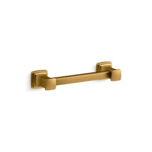 Riff 5 in. (127 mm) Center-to-Center Vibrant Brushed Moderne Brass Bar Pull