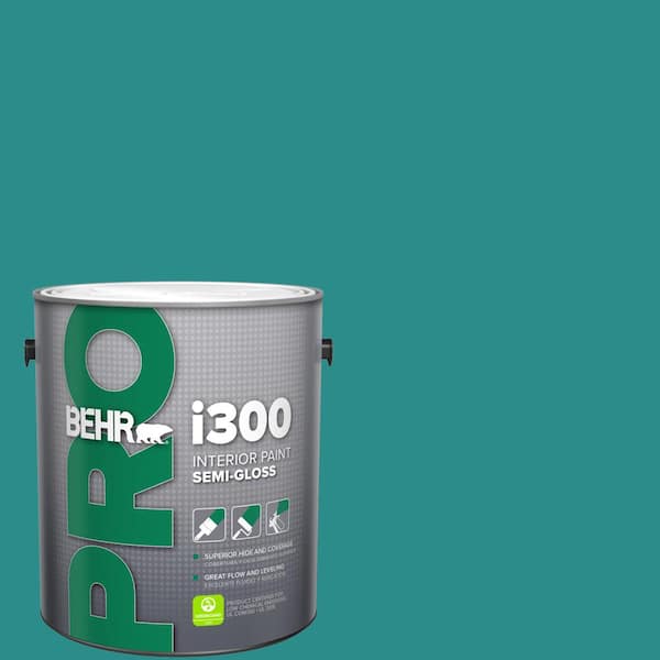 1 gal. #HDC-FL13-12 Taos Turquoise Semi-Gloss Interior Paint