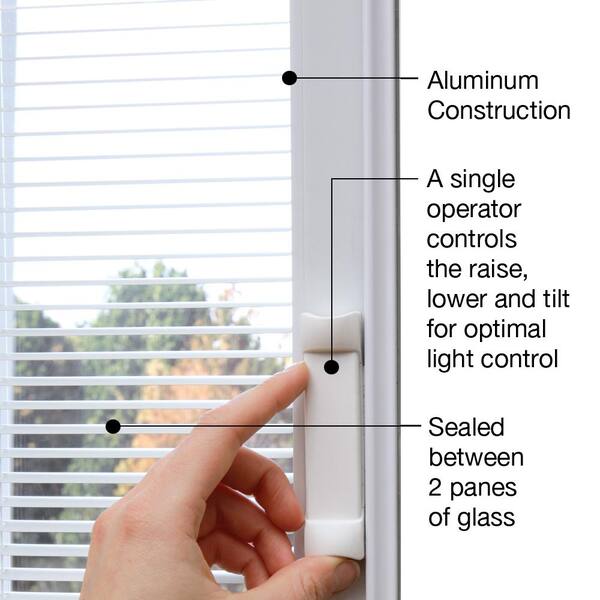 68.5 in. x 81.75 in. Internal Blinds Right-Hand Inswing Full Lite Clear Primed Steel Prehung Front Door with Sidelites