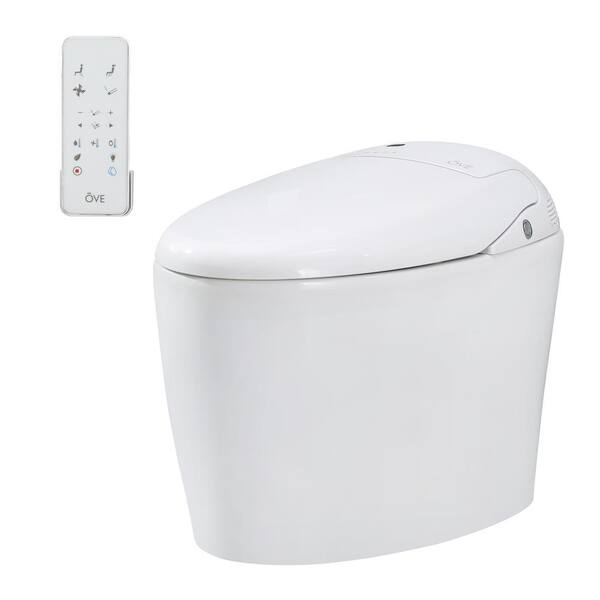 OVE Decors TUVA Elongated Electric Bidet Toilet in White