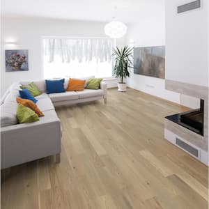 Firenze Oak 1/2 in. T x 5 in. W Tongue and Groove Wire Brushed Engineered Hardwood Flooring (840 sq. ft./Pallet)