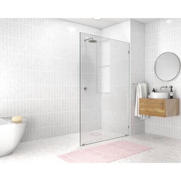 frameless fixed shower door